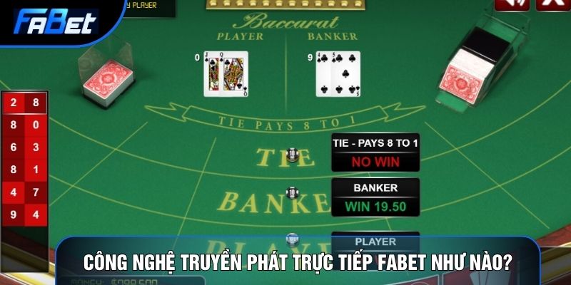 Công nghệ truyền phát trực tiếp Fabet như nào?